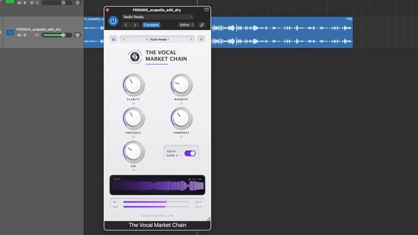 Load on your vocal track